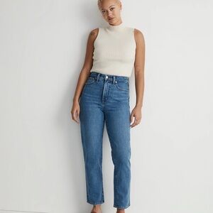 Madewell High Rise Blue Jeans Classic Fit—Curvy Perfect Vintage Jean